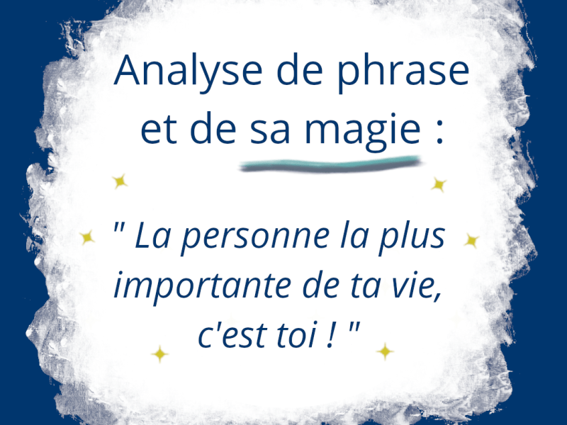 Analyse de phrase et de sa&nbsp;magie